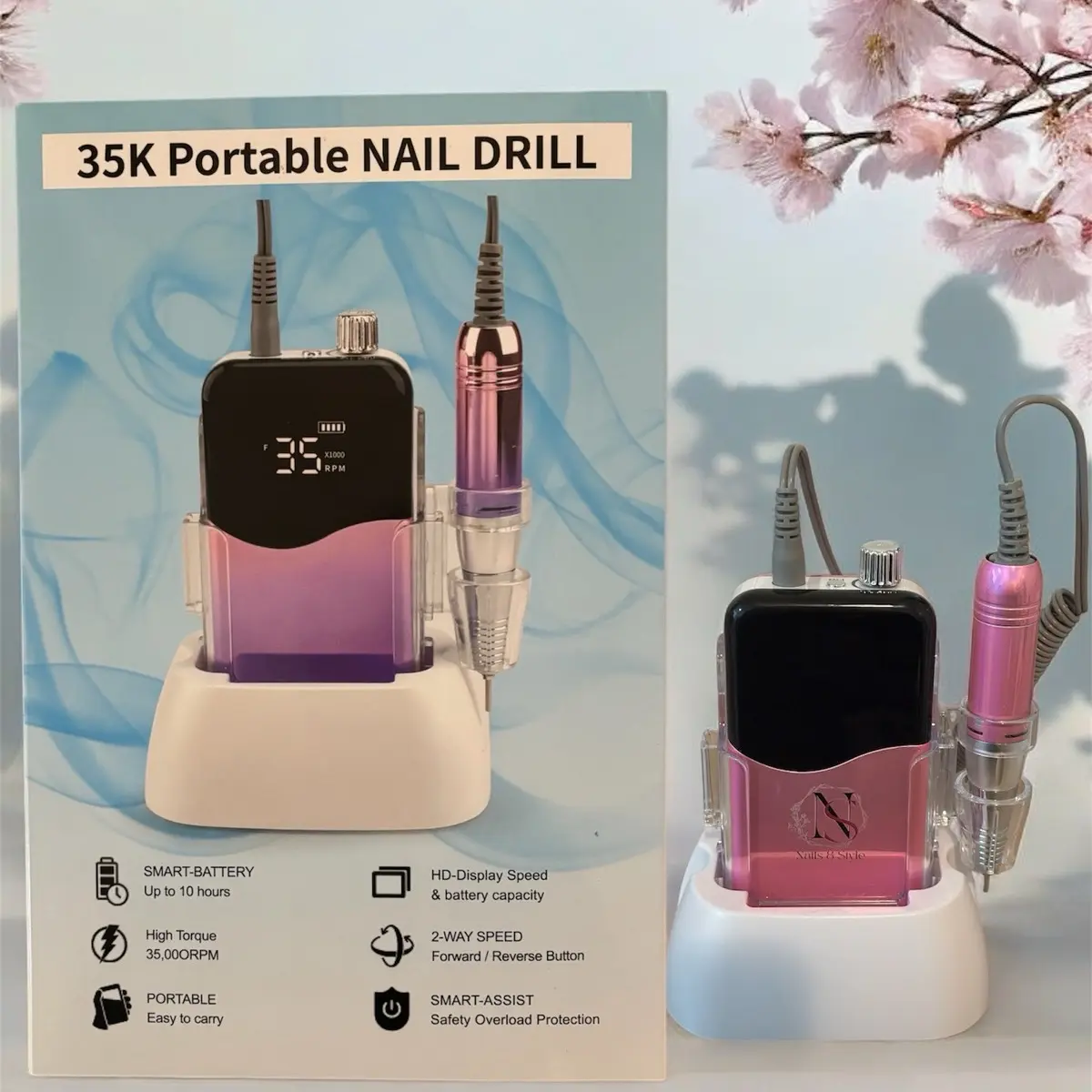 Taladro de uñas PROFECIONAL de 35000 RPM