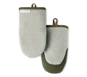 KitchenAid Ever green Design Se ries Mini Oven Mitts 2 Pack Se