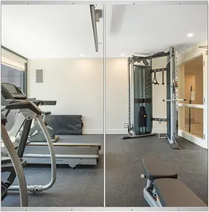 Gym Mirror - 48''x24'' Frameless Wall Mirror (2PCS) for Yoga,  Gym, Garage, Bedroom, Bathroom