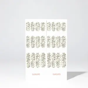 Moneybag Waterslide Nail Wraps - 24 Pieces, 2 Sheets, 3 Size Options 30mm 40mm 50mm, Ideal for Trendy City Socialites
