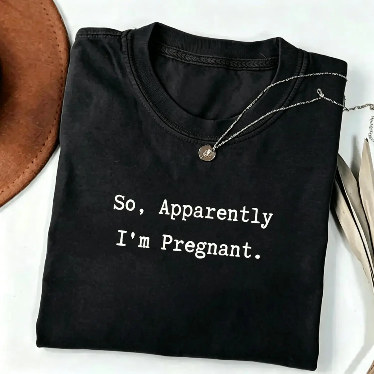 Humorous Expecting Mom T Shirt with Sarcastic Pregnancy Announcement and Funny Gift Idea