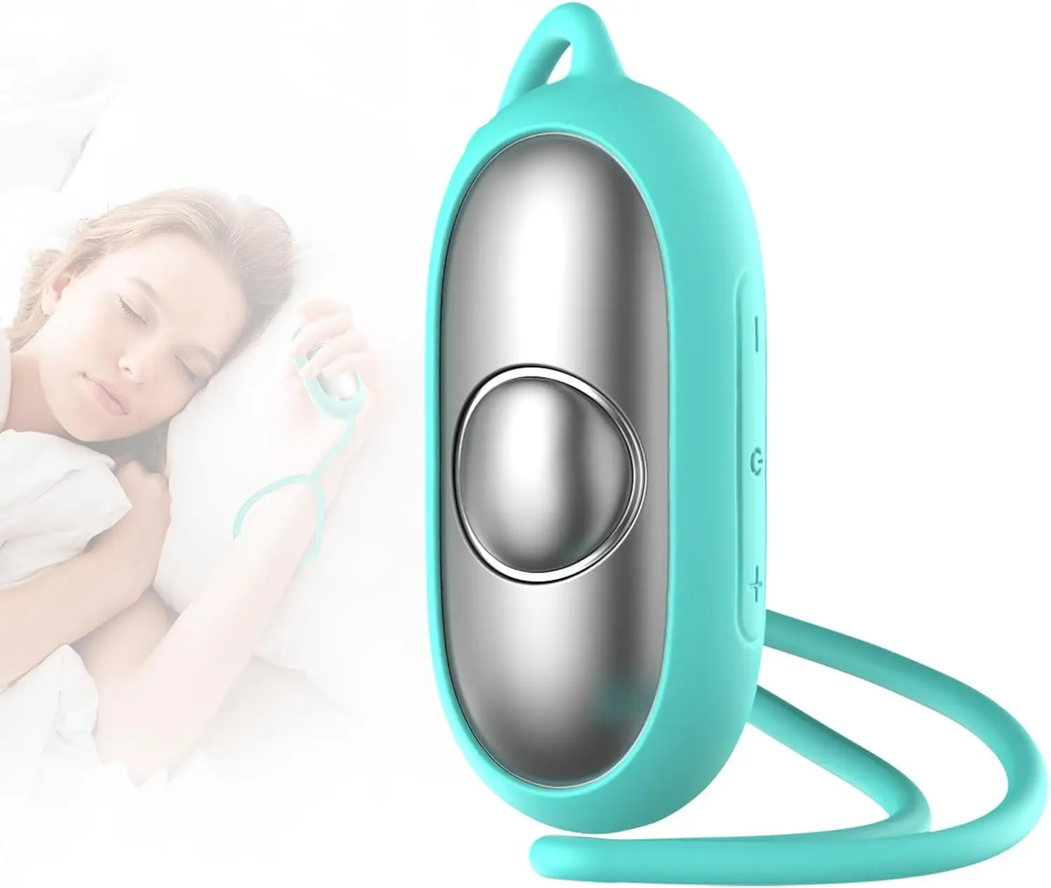 Sleep Aid Device, Micro-Current Sleep Instrument Anxiety Device, Portable Rechargeable Sleep Aid for Anxiety and Insomnia (Green) Winkithw