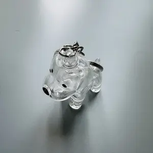 Pet Memorial Keepsake Box, Transparent Dog Hair Ash Pendant, Tribute to Your Beloved Pet, Single Piece, Mourning Accessory