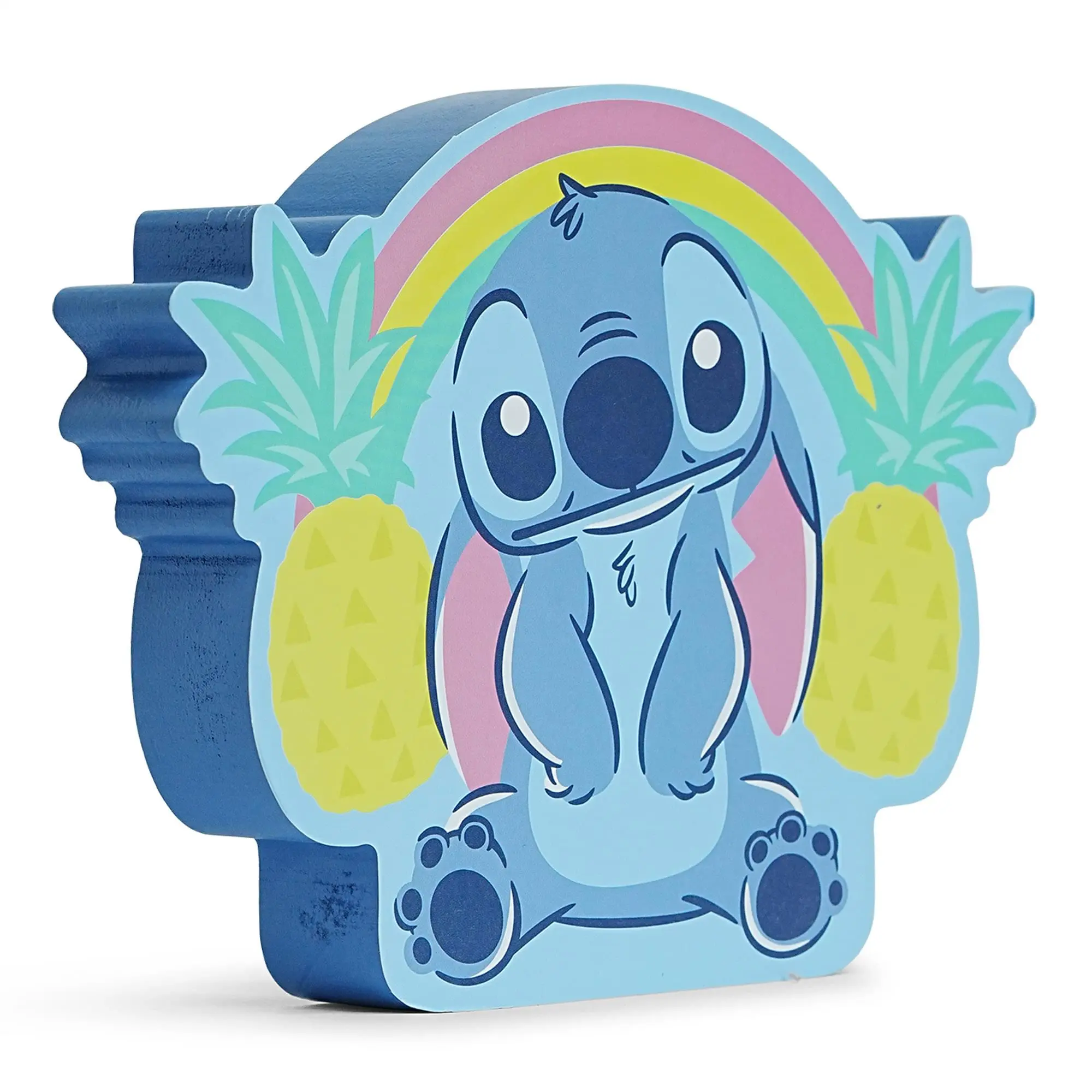 Disney Lilo & Stitch Pineapples Die-Cut Wooden Wall Art | 6 x 8 Inches