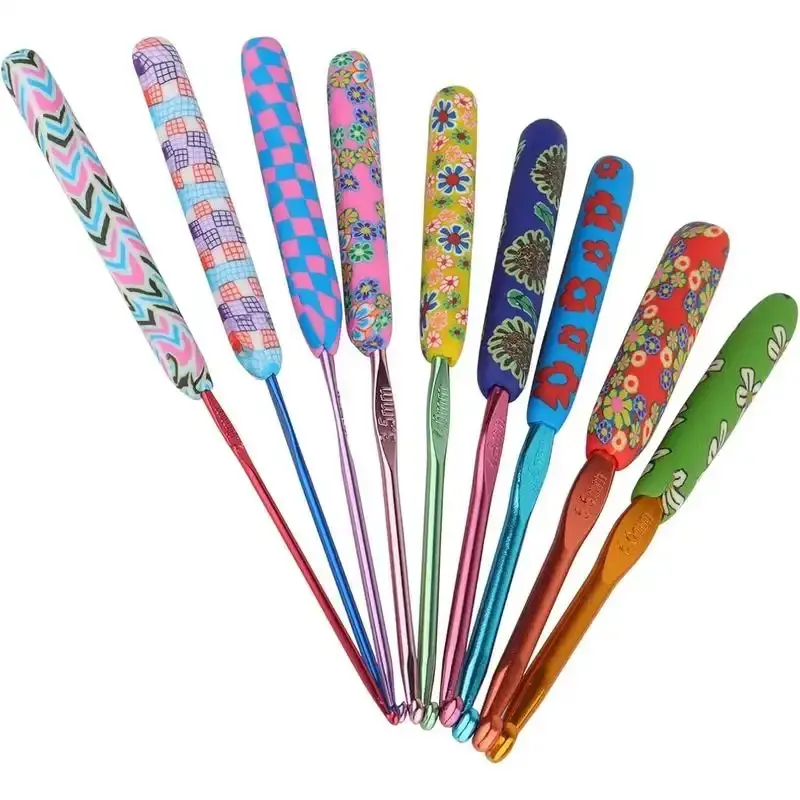 Warm Crochet Hooks for Grandmother, Art Aluminum Soft Crochet Needles for Crocheting, Knitting Hook for Crochet Yarn Craft - Premium Knitting &amp;   Crochet