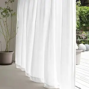 1pc Dreamy Sheer Curtain, Light Filtering Window Drapes for Living Room & Bedroom, Classic Style, Multiple Colors Available, Net Curtains Window, Interior Decoration Accessories