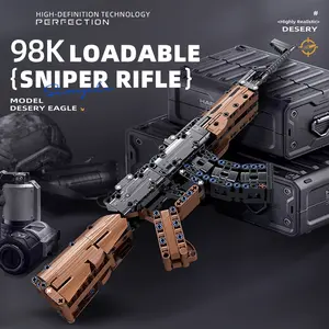 388pcs Ak47 Building Block Gun Toy, Educational Toy for Adults, Suitable for Boys over 6 Years, Halloween Christmas Gift