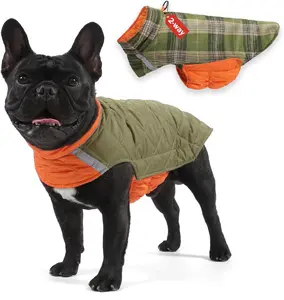 Dog Winter Coat 5XL , Waterproof Reversible Puffer Jacket with D-Ring, Warm Cold Weather Pet Vest for Small-Med-Large Breeds