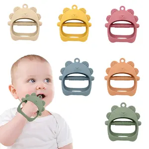 Baby Teething Toys, Teething Toys, Teethers for Babies 3-6 Months, Baby Chew Toys, BPA Free Teether Mitten with Soft Texture for Sensory Exploration and Itching Teething Relief(Green)