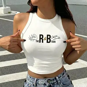 THE R&B TOUR 2026 Graphic Tank Top, Music Lover Sleeveless Tee, Festival Outfit, Hip Hop Streetwear Summer Shirt for Men Women