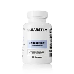 MINDBODYSKIN Hormonal Acne Supplement - Digestive Support, Liver Detoxifiers, Hormone Balancing, Mood Support, Reduces Stress, PMS Acne, Excess Oil, 90 Capsules
