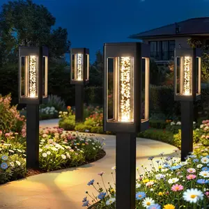 Brizled Solar Pathway Lights Outdoor, 6/12 Pack Bright Glowing Bubble LED Solar Lights Outdoor Garden Lighting, Waterproof Landscape Lighting for Outside Yard Path Lawn Walkway Driveway Decor, Warm White