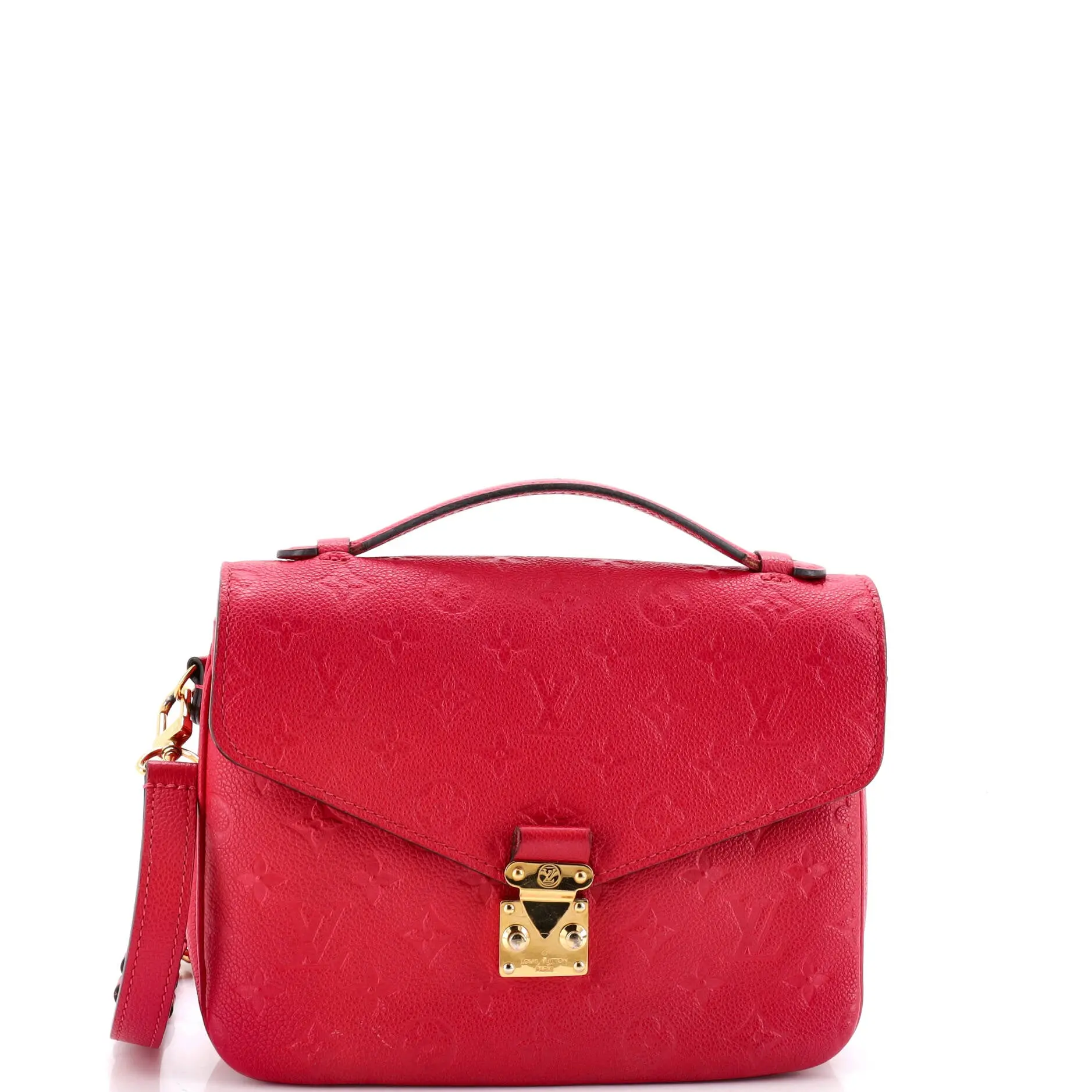 Pre-owned Louis Vuitton material Messenger Bags Pochette Metis Monogram Empreinte Leather by Rebag