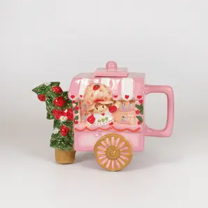 Strawberry Shortcake Teacart Teapot