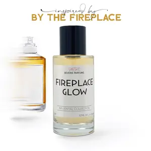 Reverie Parfums Fireside Glow Perfume - Unisex Fragrance Inspired by By the Fireplace with Smoky Wood & Vanilla Notes 1.7 FL OZ