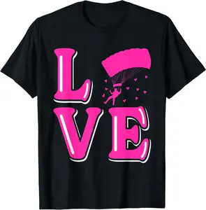 100%cotton Skydive Shirt Women Parachute Girls Skydiving Girl T-Shirt Top Womenswear