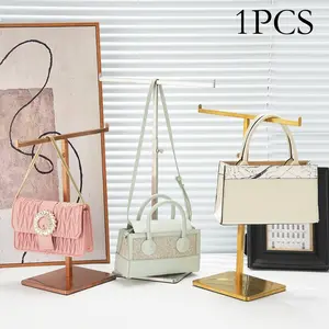 Stainless Steel T-Shape Underwear Pant Hanger Bag Display Rack, Clothing Store Scarf Jewelry Accessories Display Stand