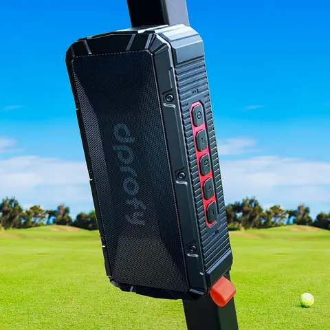 Dprofy Golf Cart Bluetooth Speaker – Magnetic Mount, Deep Bass, IPX7 Waterproof, 24H Playtime, Portable Wireless Speaker for Golfers, TWS, TF Card