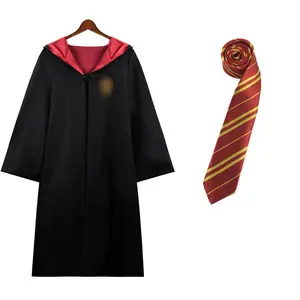 Cosplay Harry Potter Costume Magic Robe Halloween Cape Full Set Cosplay Clothes Children School Uniform Polyester