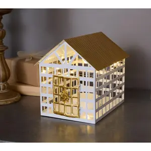 Illuminated 14" Belle Manor Greenhouse by Kim Gravel