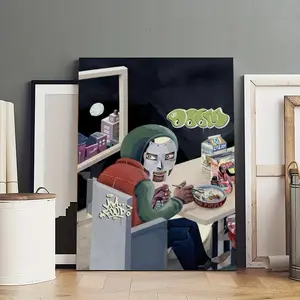 MF Doom MM Canvas Poster Painter Living in Art Deco Strong Wall Design Painting Hallway Bedroom Living Room Decorated Poster Ornaments Photo