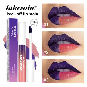 Matte Peel-Off Lip Tint , Long-Lasting Wear Lip Stain, Instant Peel & Stick, 3 Pieces/Set, Smudge-Proof & Transfer-Proof  - Matte Finish Lip Makeup, 3 Colors Available, Cosmetic