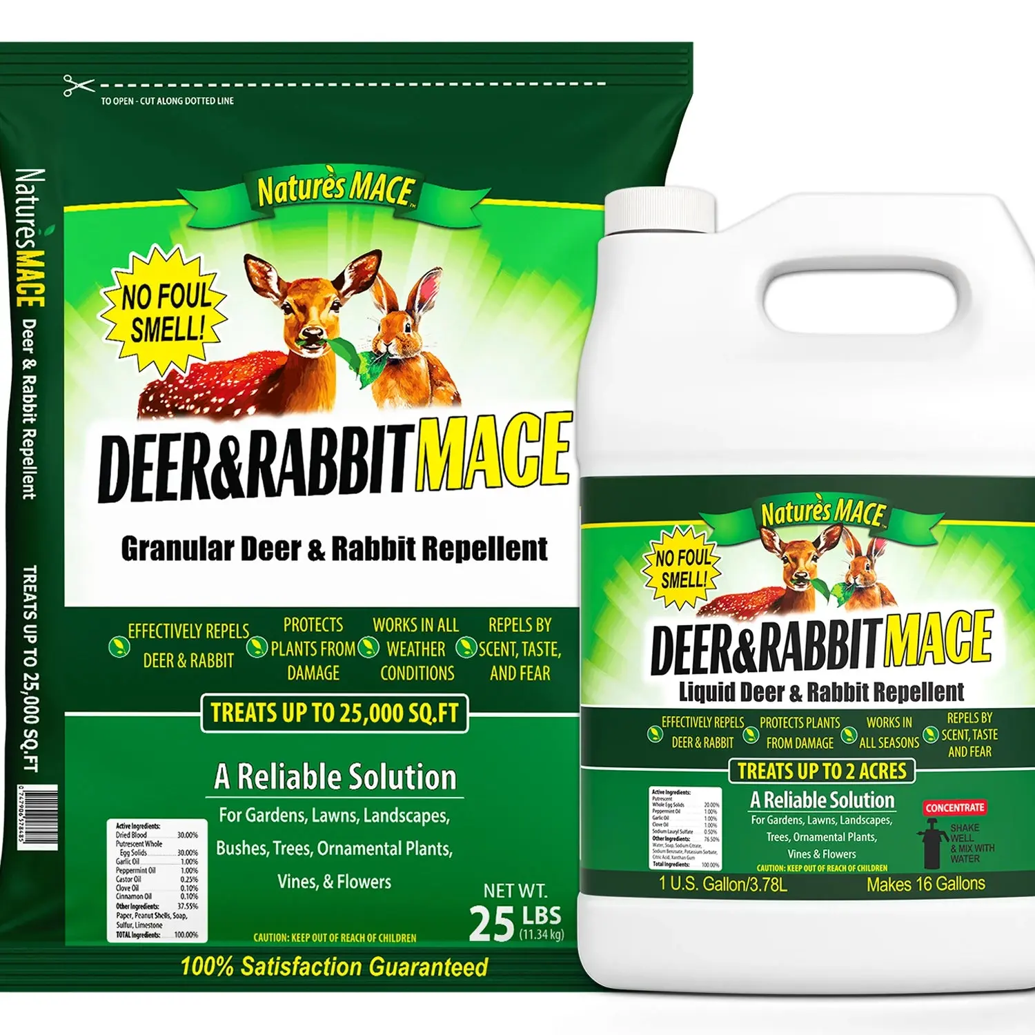 Nature's MACE Heavy-Duty Deer Deterrent Kit - Home Pest Control Supply for Outdoor Wildlife Repellent