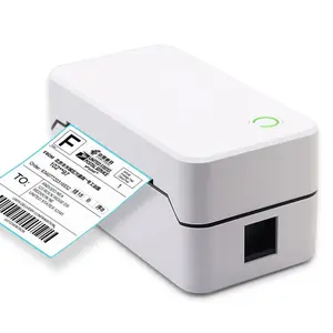 Thermal Shipping Label Printer with Bluetooth & USB - 40-108mm Adjustable Width, High-Speed Auto-Feed, for Express & Barcode Labels