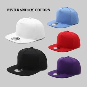 1/5 Hip-Hop Style Baseball Cap, Top Hat For Women/Men With Snap Closure, Hip-Hop Style Baseball Cap, Solid Color Adjustable Snap Hat, Flat Brim Baseball Cap (Fresh Colors)