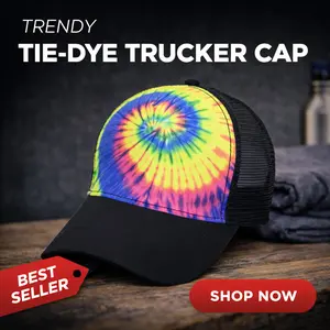 TRUCKER HATS NEON RAINBOW