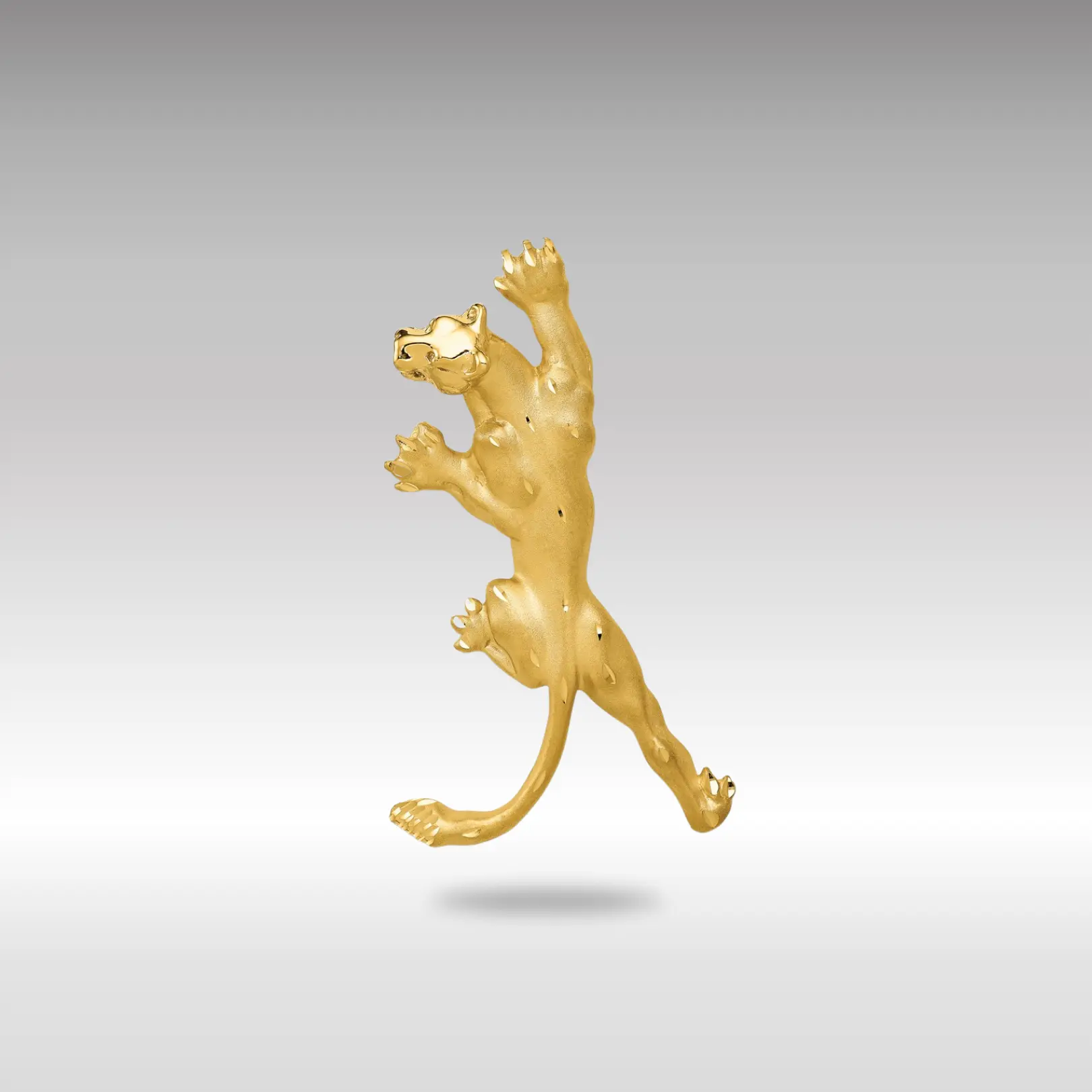 14K Gold Extra Large Panther Pendant Slide - Model C90