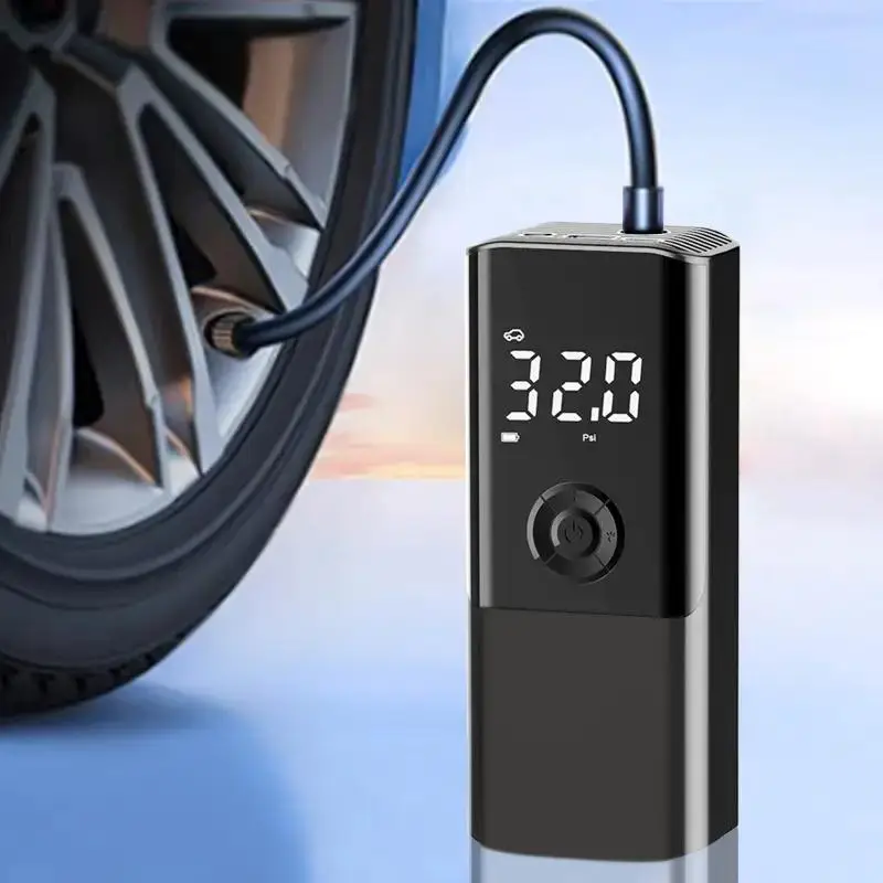 Mini Car Tire Inflator Air Pump with Digital Display, Electric Tire Inflator, Car Tire Air Compressor, Cordless Car Tires Inflator, Summer Essentials,