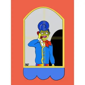 Wally Darling Welcome Home Postcard Print High-Quality Art Vibrant Colors Detailed Illustrations Perfect for Home Decor