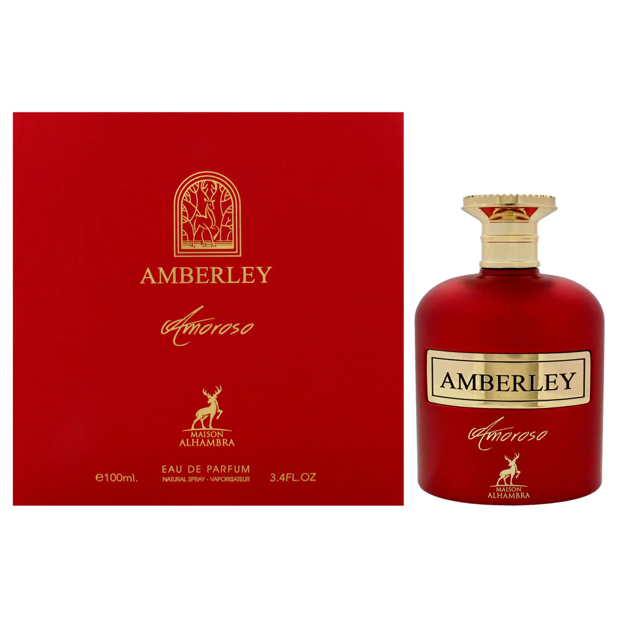 Amberley - Amoroso by Maison Alhambra, Unisex 3.4 oz (100ml) EDP Spray, Single Bottle