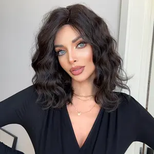 Glueless  Bob Wigs for Women Synthetic Wig 14 inch Natural Hairline Daily Wig Cosplay Party Simulation Scalp