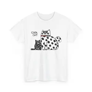 Cool Cat T-Shirt |   Retro Cat Illustration, Graphic Tee