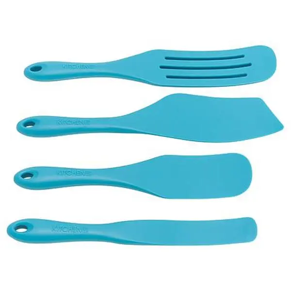 KitchenHQ Set of 4 Silicone Coated Nylon Spurtles KitchenHQ Set of 4 Silicone Coated Nylon Spurtles