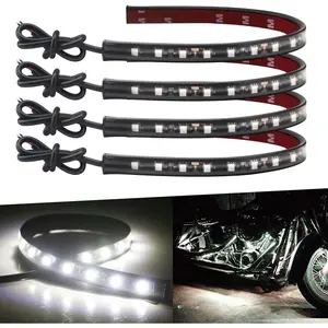 12V Led Light Strip 32CM  White Led Strip Lights for   Golf Cart Interior & Exterior Marine Boat 12V 5050 18SMD,Pack of 4
