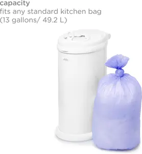 Baby Diaper Pail Plastic Bags Disposable 3 Pack 75 Count 13 Gallon Capacity for Hygienic Disposal Fits Any Standard Bag