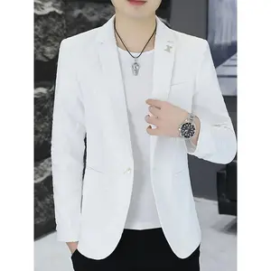 Bmuvlss Men's Suit Jacket, High-Quality Spring/Autumn Season Outerwear