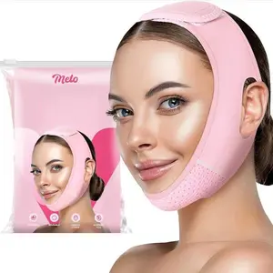 Meto Reusable Face Slimming Strap V Line Mask Double Chin Reducer Chin Up Patch for Lifting and Contouring Jawline and Chin Area