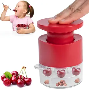 7 Holes Quick Release Multiple Cherry Pitter Tool Cherry Pit Seed Remover for Cherries Jam