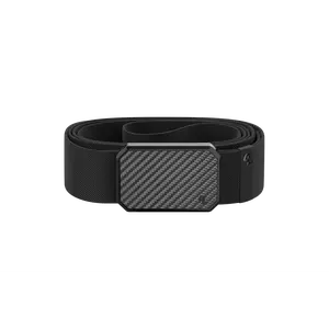 Groove Belt – Modern Stretch Belt for Men, Minimalist Everyday Wear – Carbon Fiber / Black Groove Belt – Modern Stretch Belt for Men, Minimalist Everyday Wear – Carbon Fiber / Black