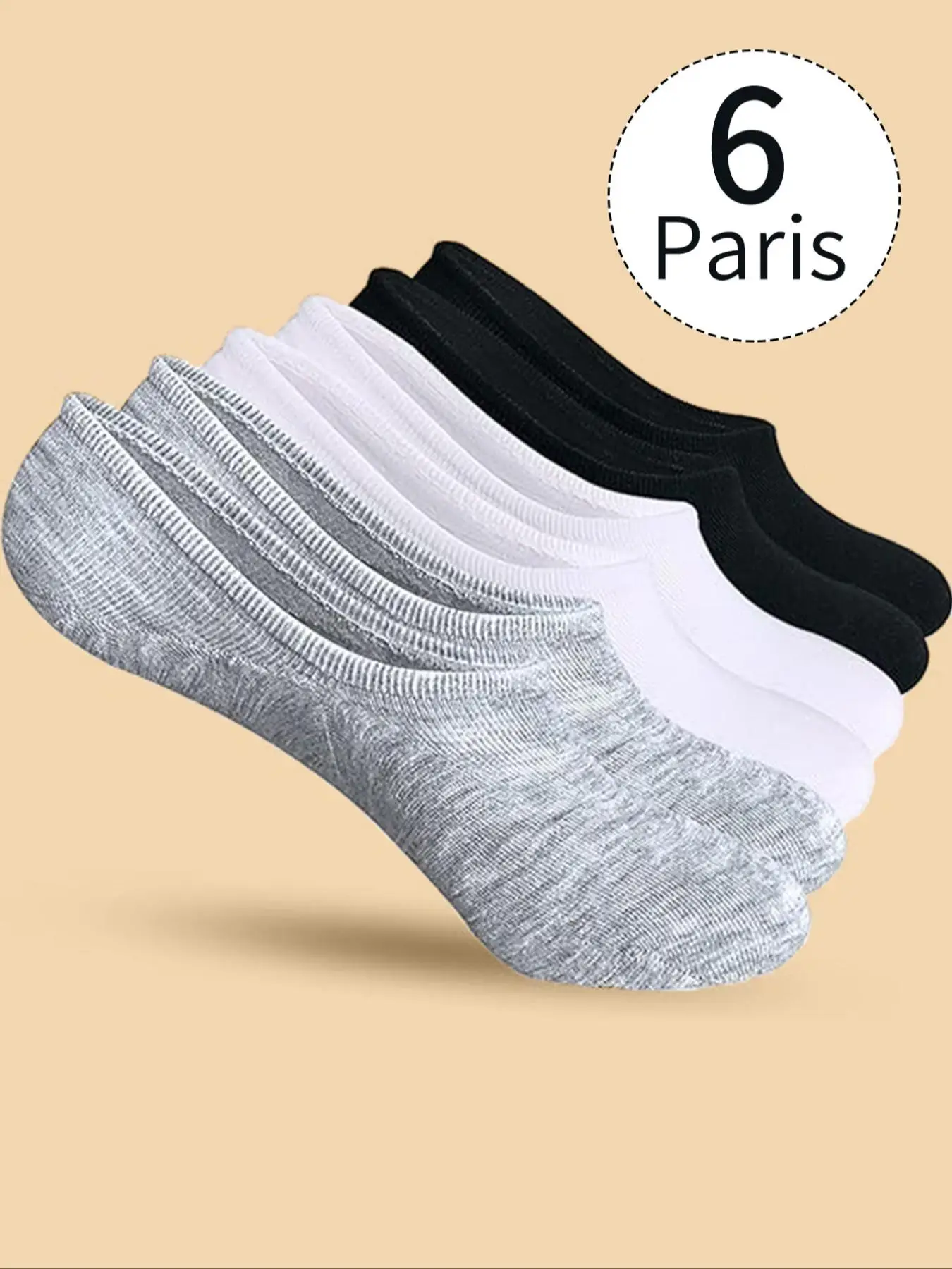Women's Plain Anti-slip Invisible Socks, Casual Basic Moisture Wicking Soft Comfy Breathable Socks for All Seasons Daily Wear, Women's Socks, Socks fo