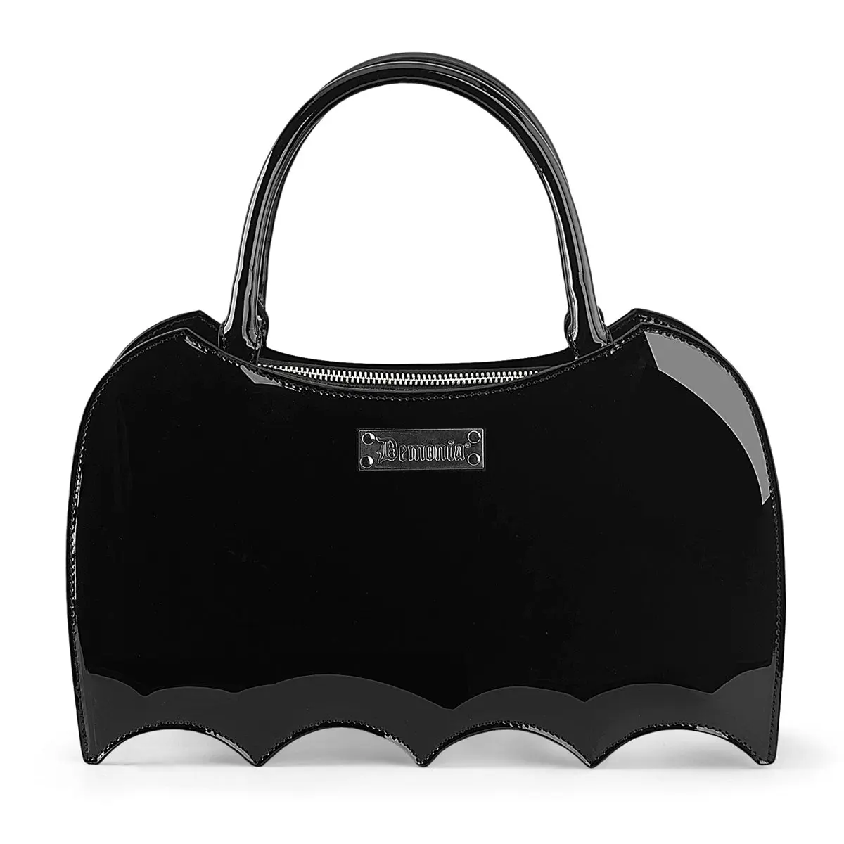 Demonia Patent Bat Shaped Handbag Demonia Patent Bat Shaped Handbag