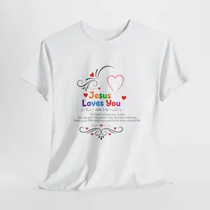 Jesus Loves You Tee — John 3:16 Christian Faith T-Shirt
