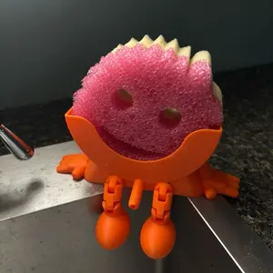 3D Printed Sponge Holder with Drainage