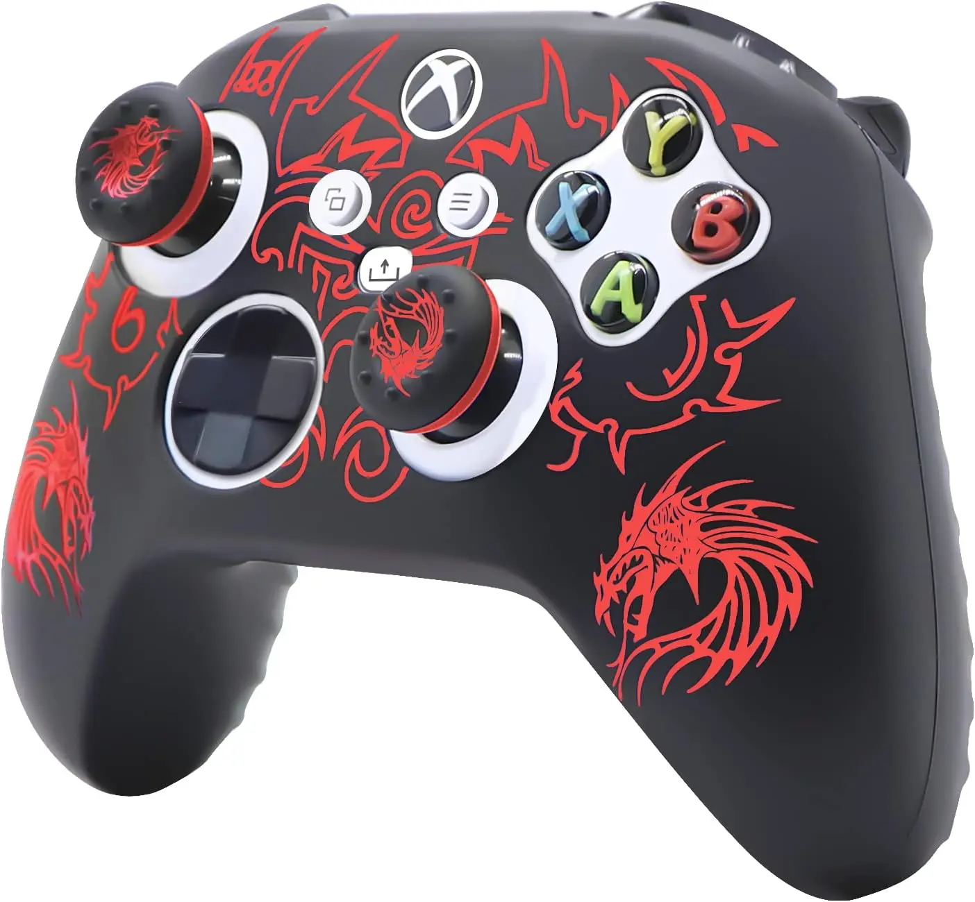 Protective Case for Xbox Series X/S Controller Skin Glitter Silicone Anti-Slip Silicone Cover Protector Compatible with Xbox Series S/X Controller with 2 Thumb Grips Caps，xbox controller cover，xbox controller skin，Xbox，gamesir xbox controller