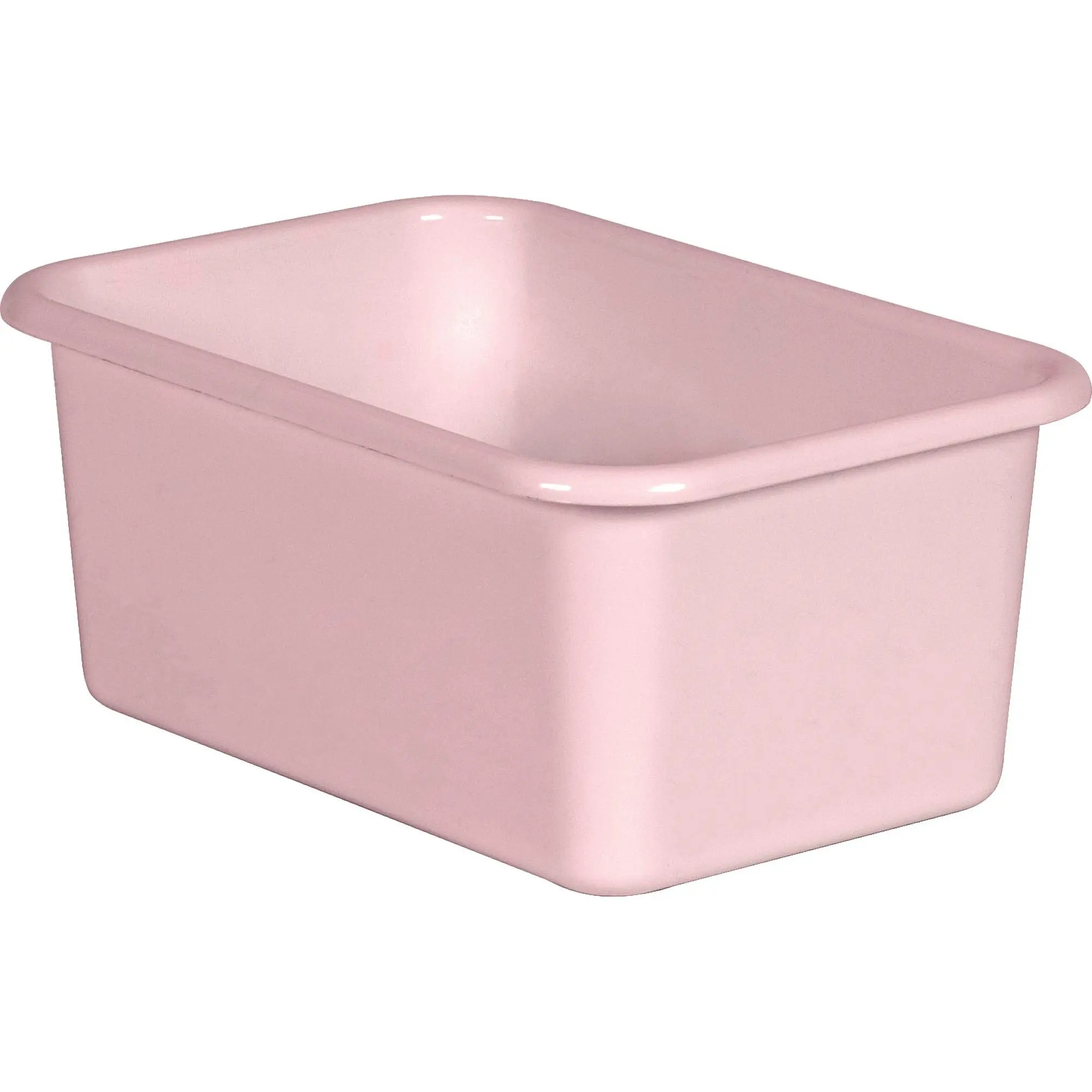 Blush Small Plastic Storage Bin