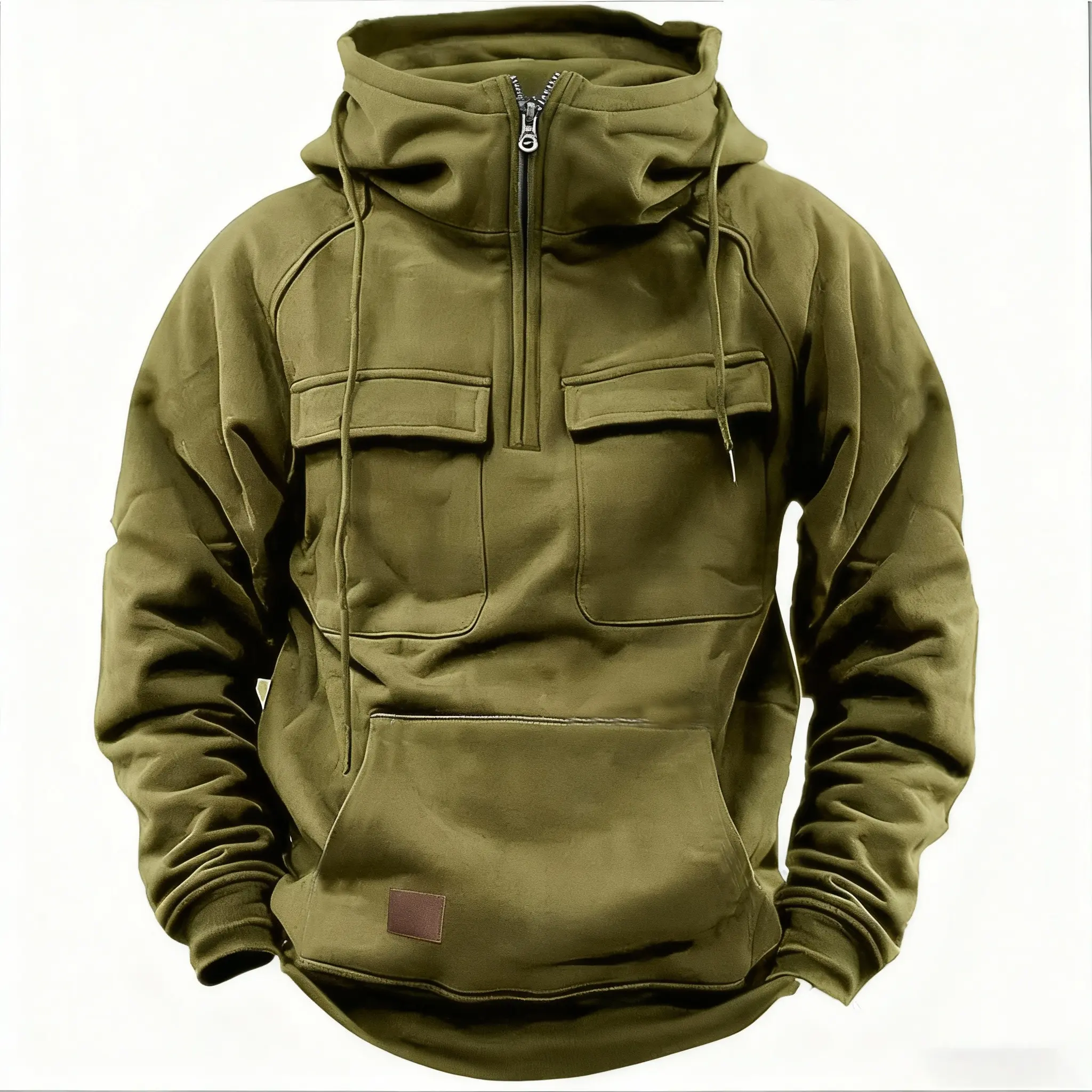 Cargo Hoodies For Men Tactical Sweatshirt Quarter ZipCargo Pullover Hoodies Workout Gym Men Fashion OutdoorHoodies, Man sweatshirts, Cargo Hoodies, hooded collar